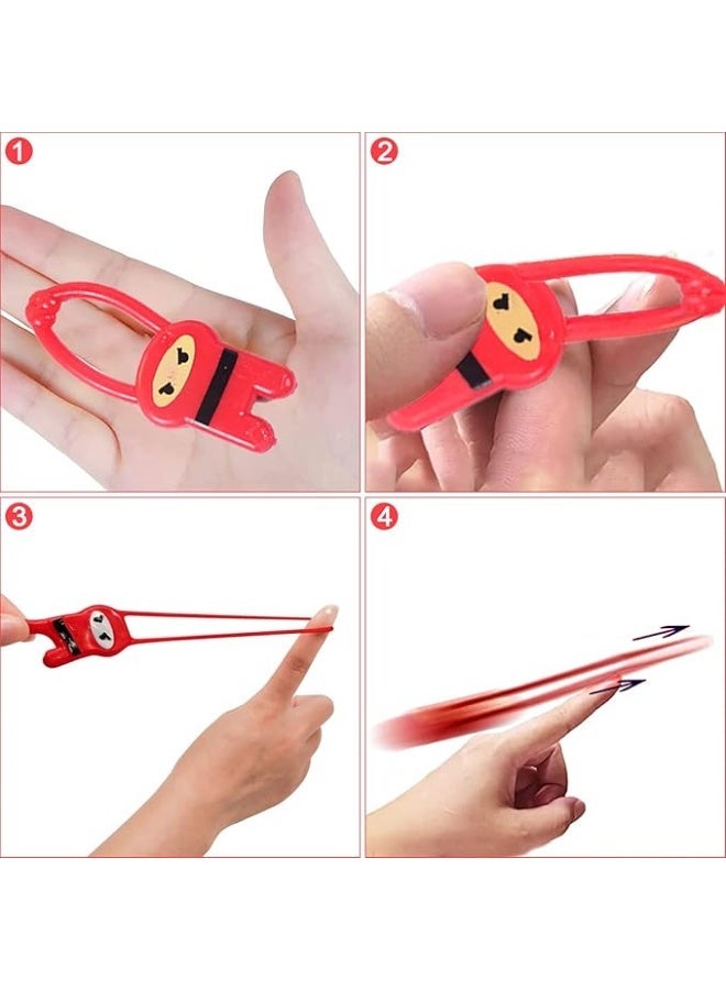 سكايليتي سكاي لتي 24 لعبة نينجا طائرة قابلة للتمدد - مقلاع مرن باللونين الاحمر والاسود لحفلات الاطفال - Image 3